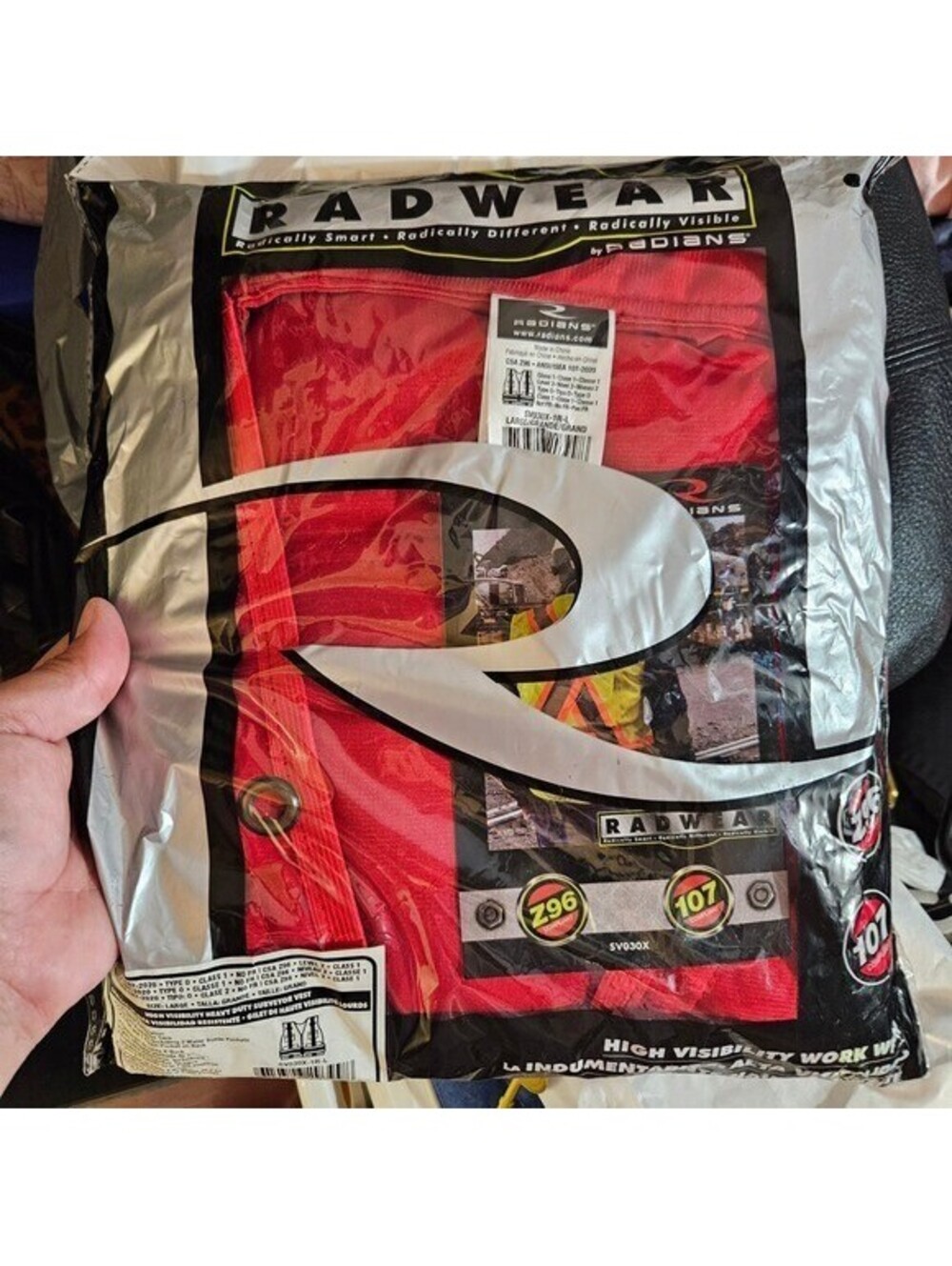 Radwear by Radians High Visibility Safety Vest Surveyor ANSI Class 2 Large